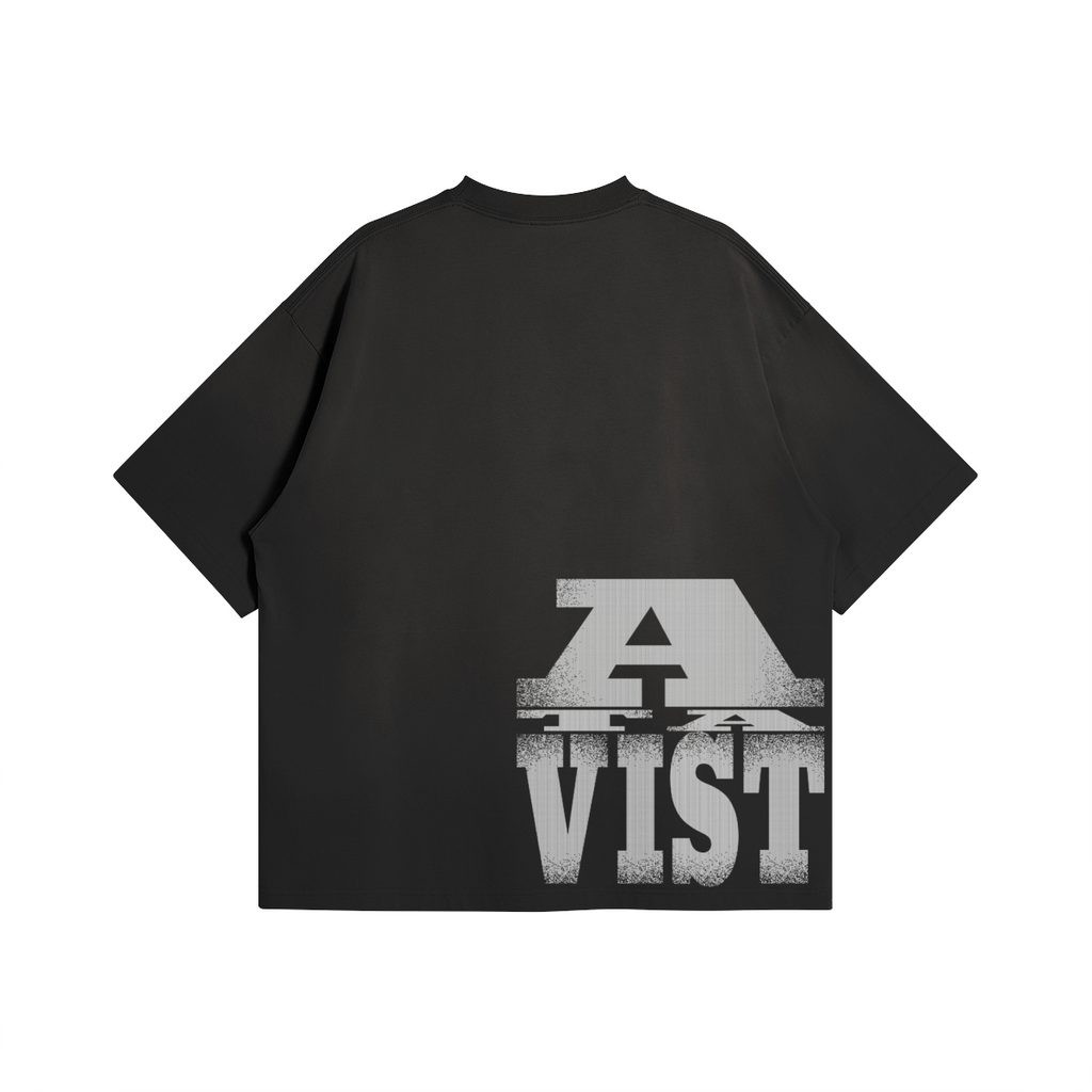 ATAVIST Essential Oversized Tee Black — Rückseite