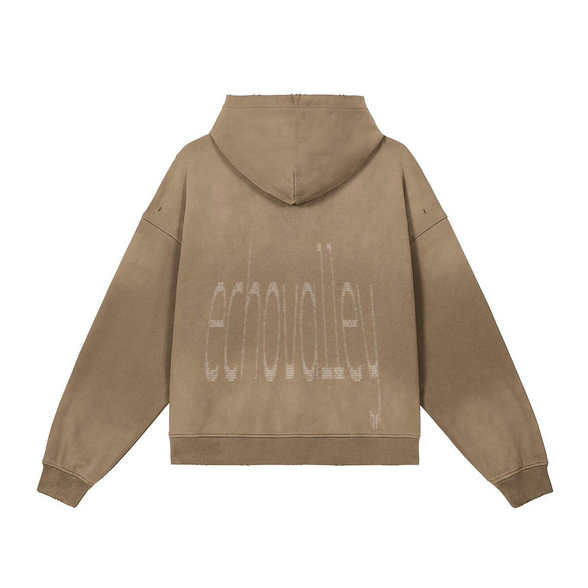 ATAVIST #002 Full-Zip Hoodie Dark Grey — Rückseite mit Backprint