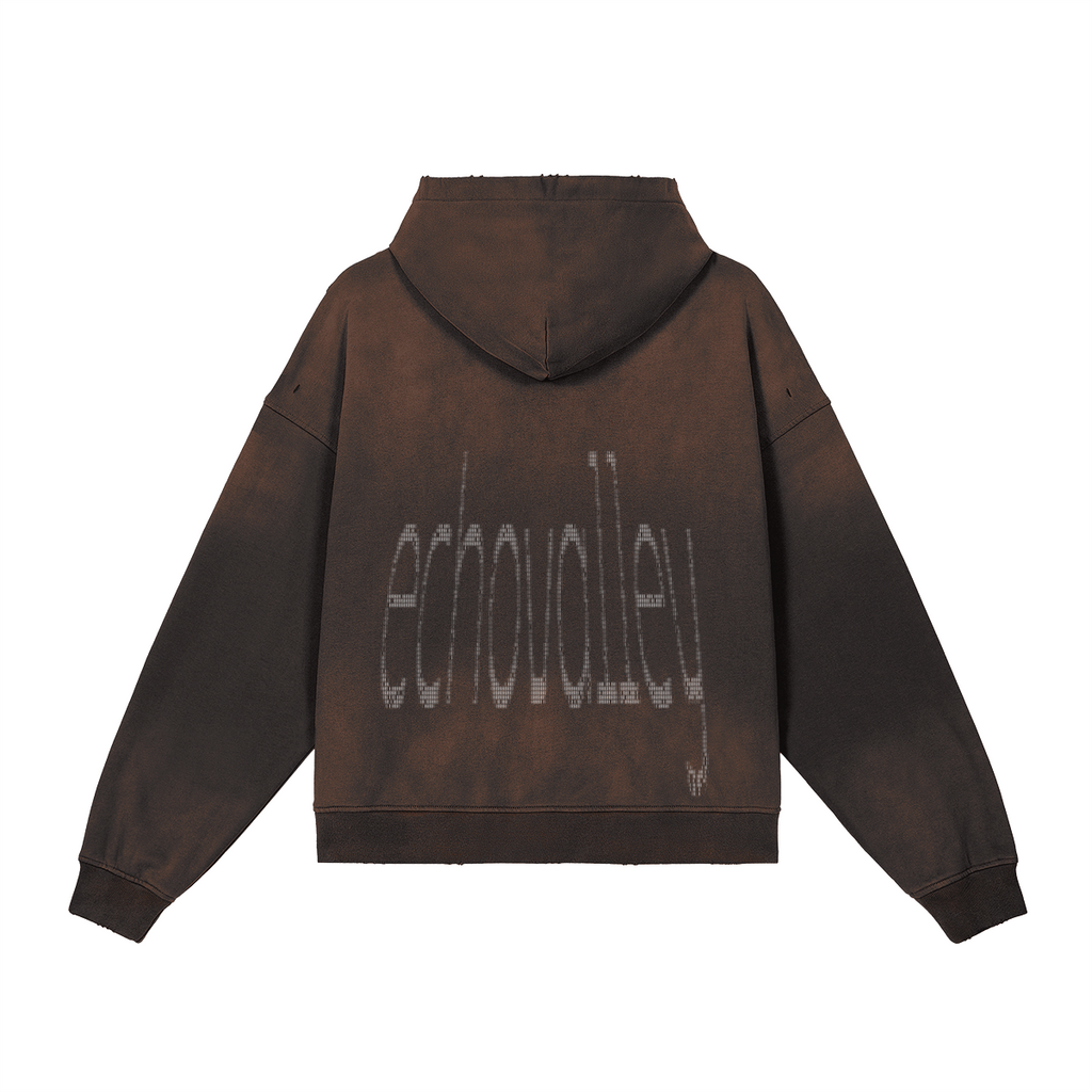 ATAVIST #002 Full-Zip Hoodie — Rückseite mit Backprint, Farbvariante