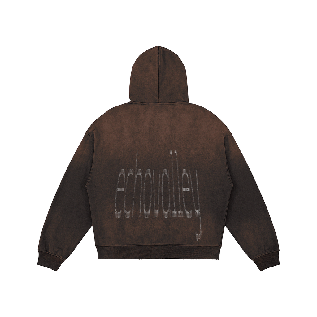 ATAVIST #002 Full-Zip Hoodie — Backprint Detail, Farbvariante